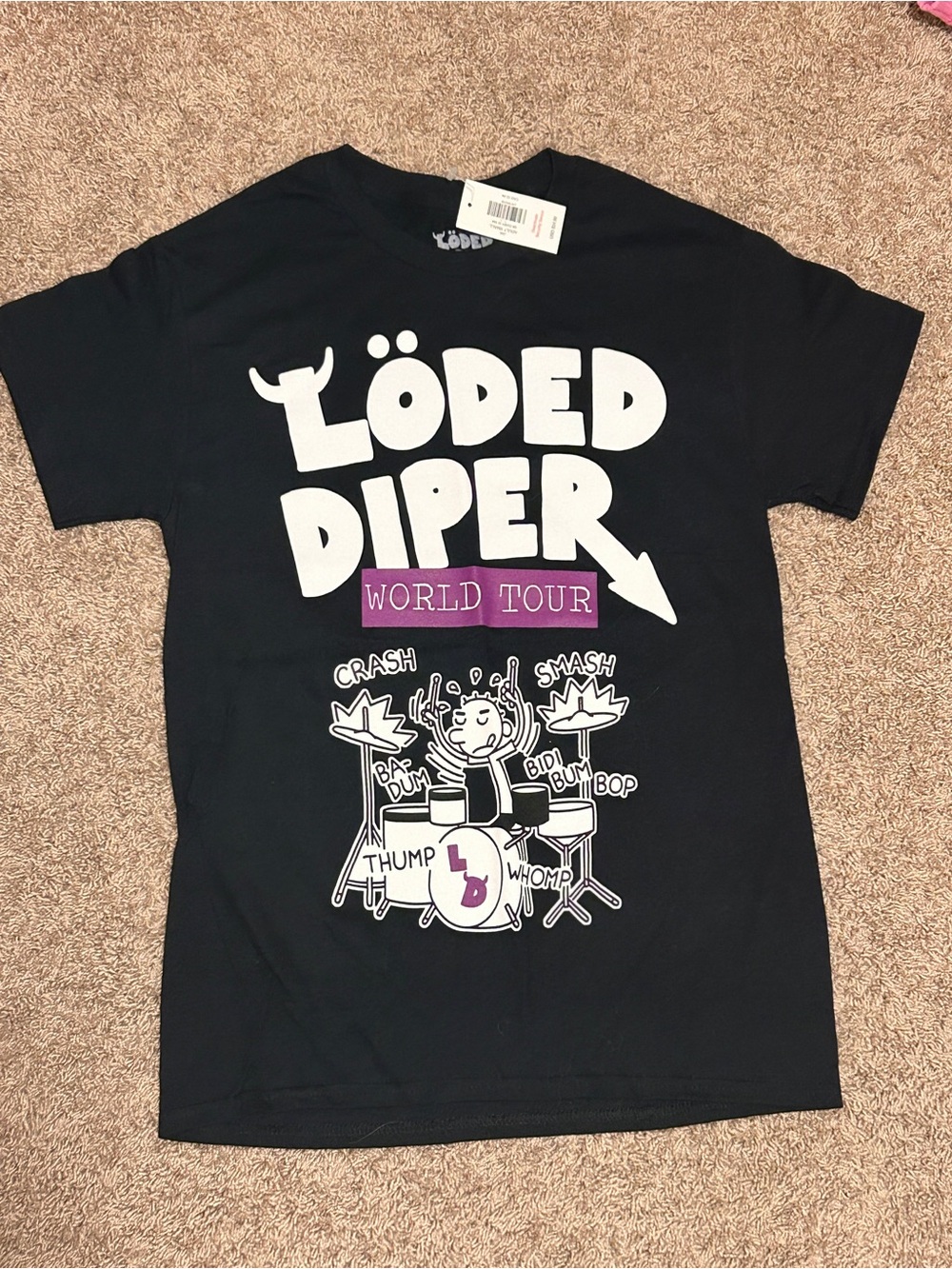 Löded Diper World Tour Graphic Tee Black NWT (S)